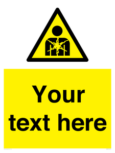 Custom Warning substance or mixture presenting a health hazard